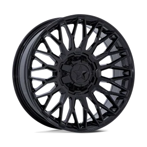 MSA Offroad Wheels – M50 CLUBBER – Black – 14″x7″ 10mm – All weather Wheels – MA050MT14704A10